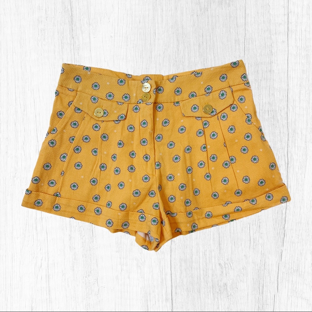 Farmrio cintura alta M floral shorts size P NWT